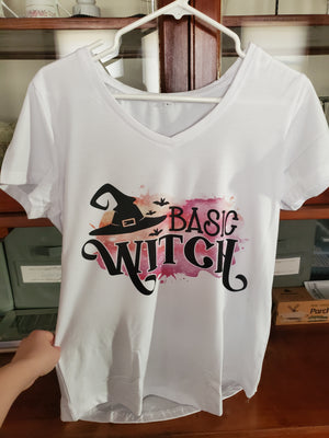Hand-Sublimated Tee- Basic Witch