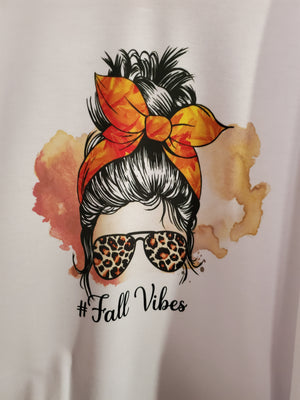 Hand-Sublimated Tee- Fall Vibes