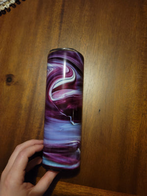 20 oz Tumbler- Purple Allure Swirl