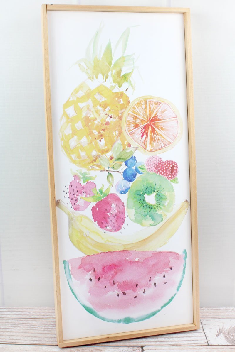27 x 12.25 Summer Fruit Framed Canvas Art