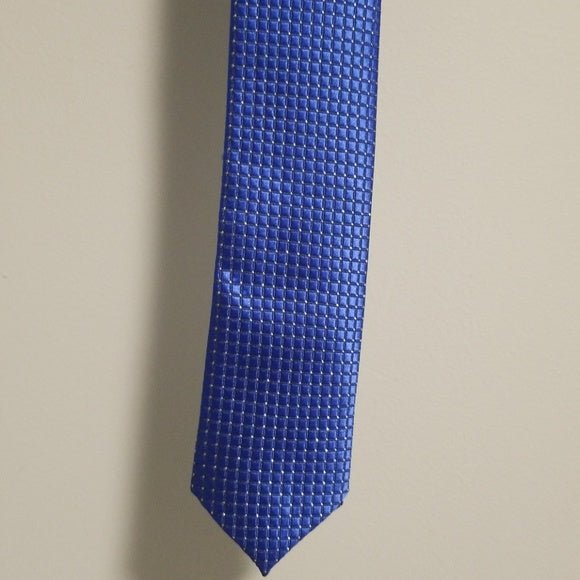 Men's Royal Blue Patterned Tie - Sparkle by Melanie Boutique