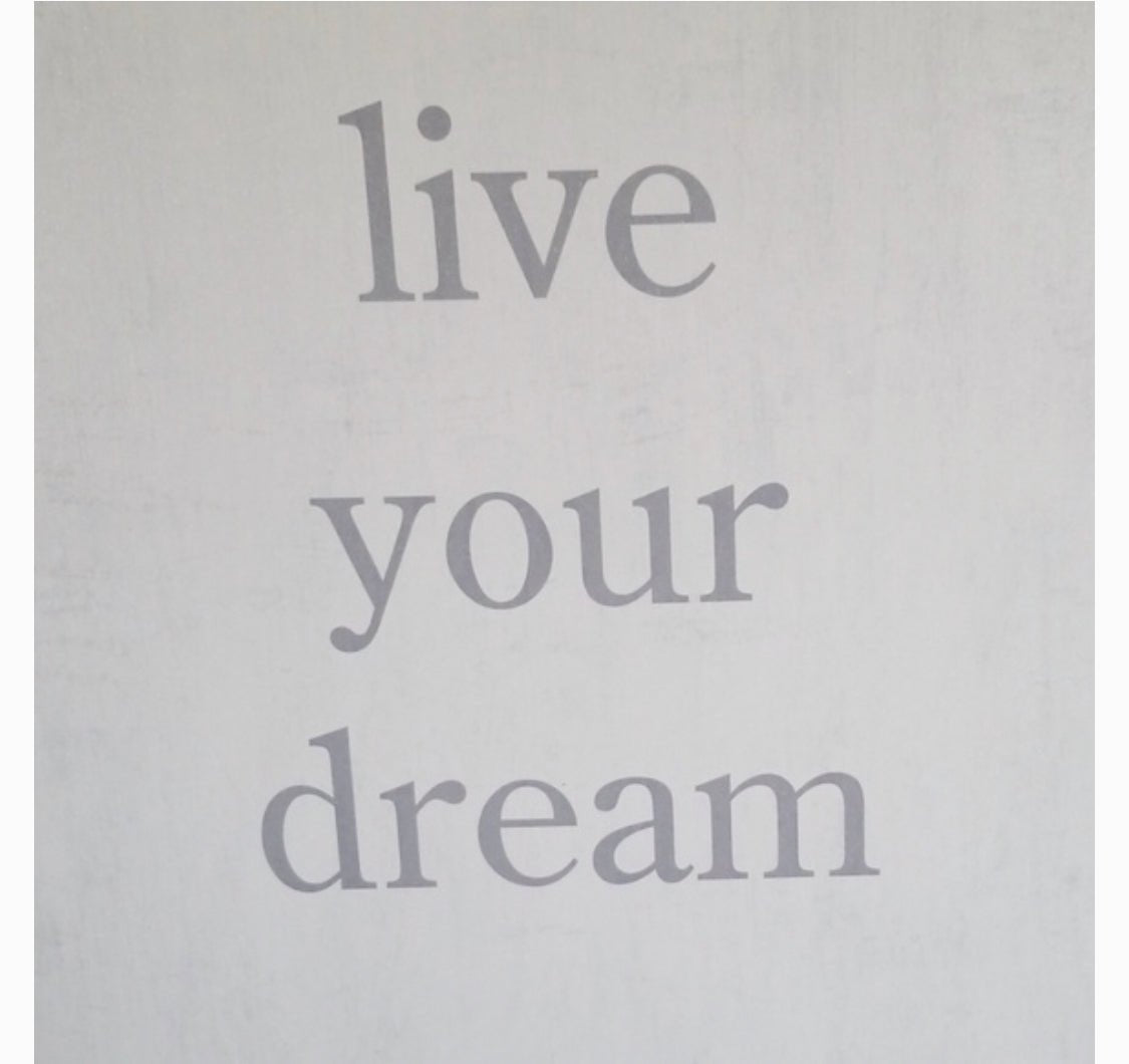 Live Your Dream Canvas Wall Art Home Decor - Sparkle by Melanie Boutique