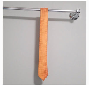 Men's Orange Patterned Tie - Sparkle by Melanie Boutique