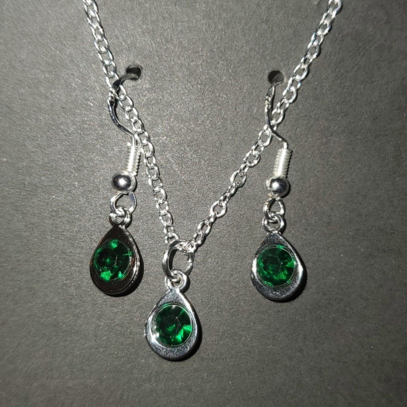 Birthstone Necklace & Earring Jewelry Sets- pick 1