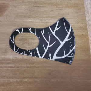 Hand Sublimated Face Mask : Dark Woods Branches