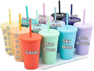 16oz (small) Handmade Personalized Colored Tumbler